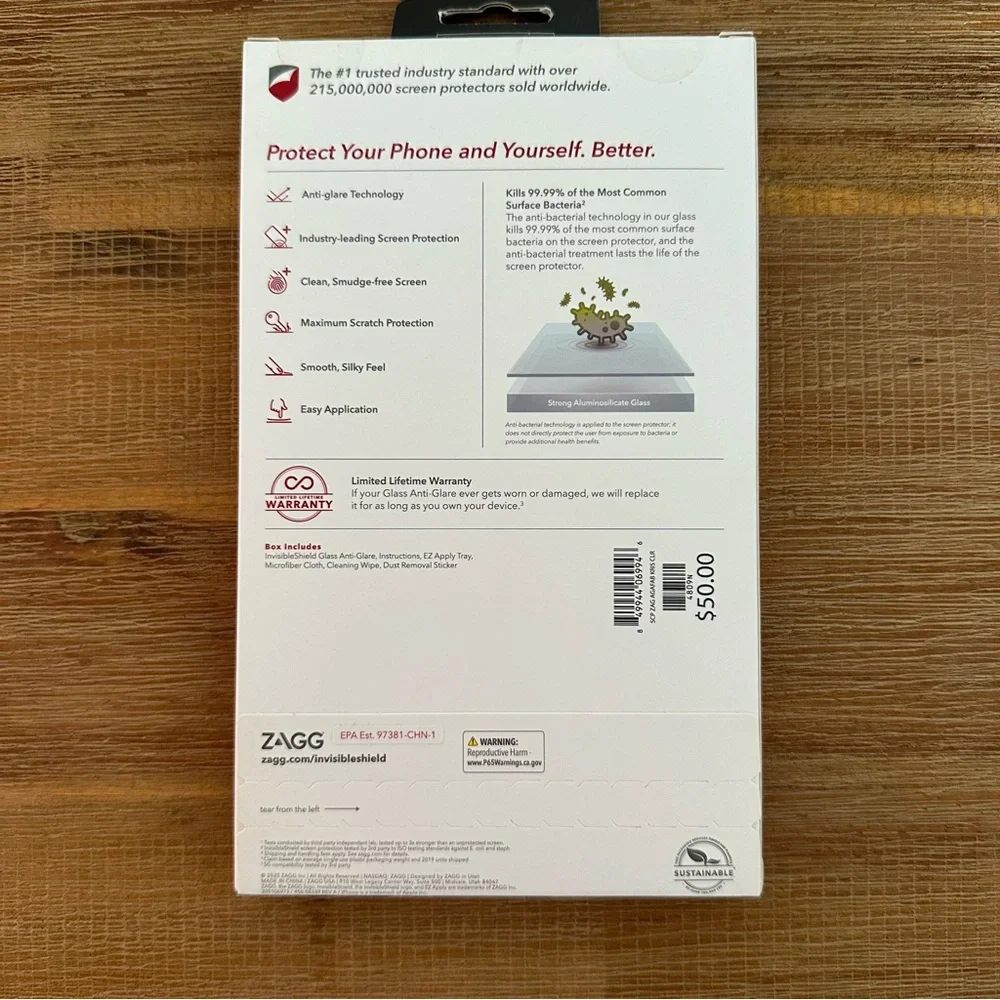 NWT Invisible Shield Anti - Glare iPhone Screen Protector